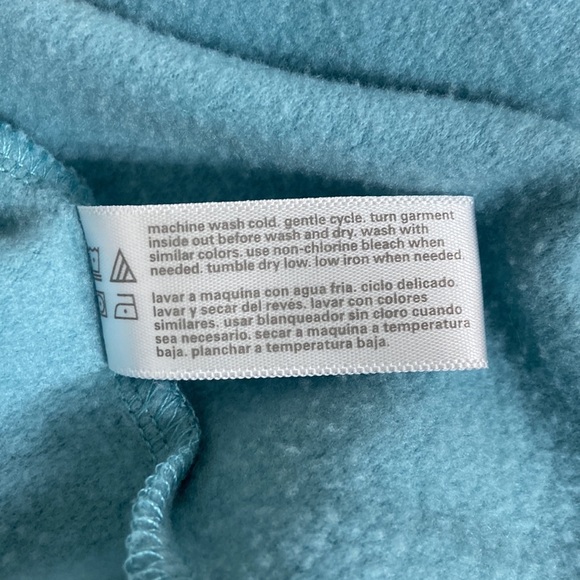 Women’s Three Dots relaxed fit cozy quarter zip Nile blue pullover. Sz medium - Picture 13 of 16